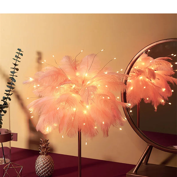 Decorative Tree Feather Lamp