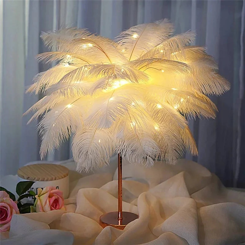 Decorative Tree Feather Lamp