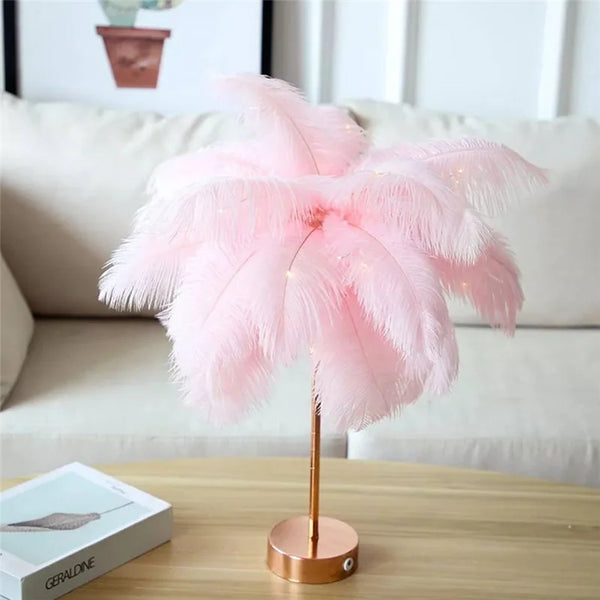 Decorative Tree Feather Lamp