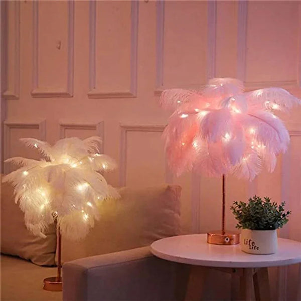 Decorative Tree Feather Lamp