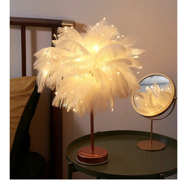 Decorative Tree Feather Lamp