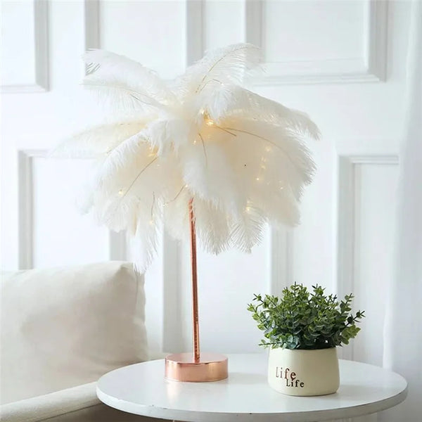 Decorative Tree Feather Lamp