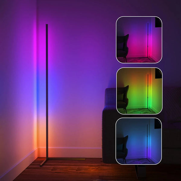 Living Room Dimmable Corner Floor Lamp 140cm WIFI/Bluetooth Smart RGB LED Mood Light Bedroom Nordic Home Decor lighting