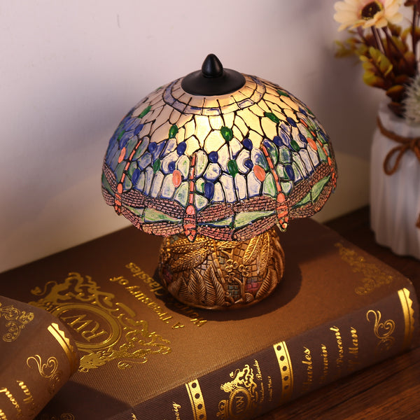 Vintage Colorful Glass Table Lamp