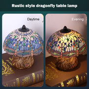 Vintage Colorful Glass Table Lamp